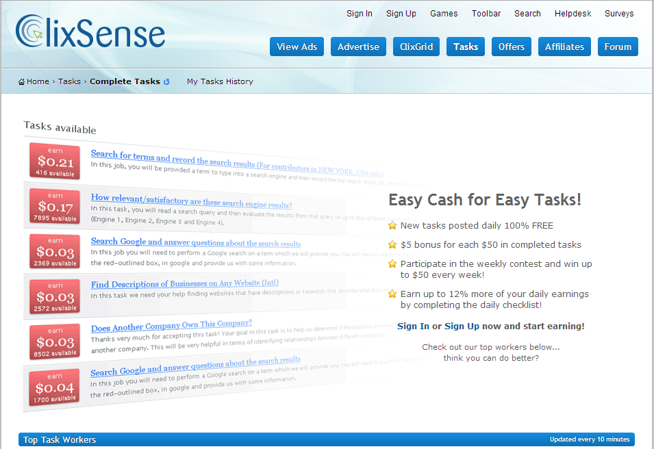 Task completed c. Easy task. Search engine Results engine. Task completed. Clicksense.